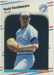 1988 Fleer Update Baseball Cards       068      Todd Stottlemyre XRC